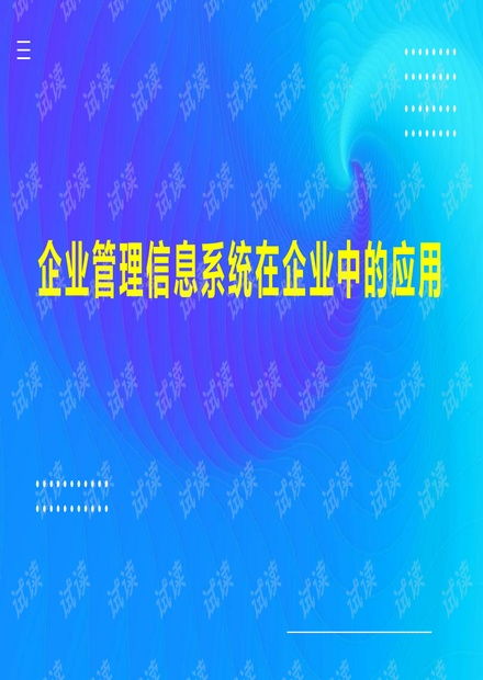 企業(yè)管理信息系統(tǒng) 賦能企業(yè)高效運(yùn)營的核心引擎